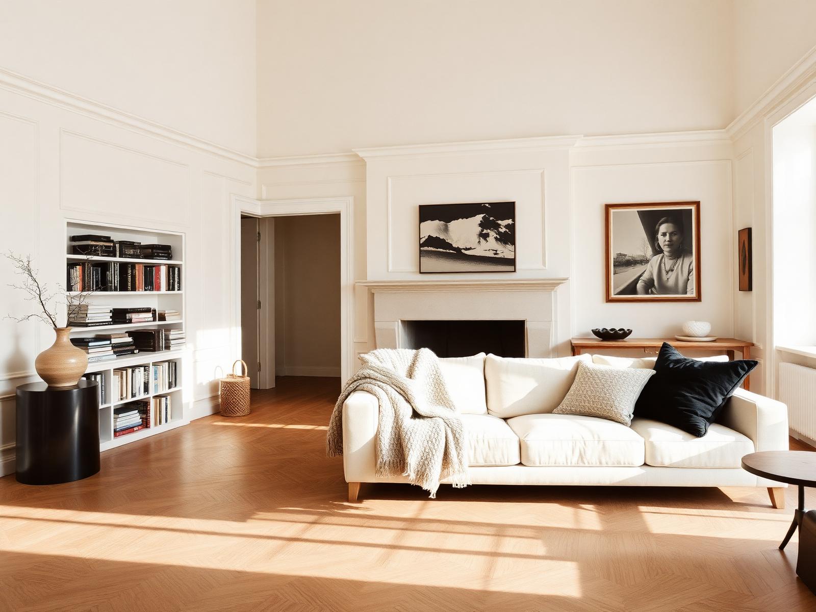 Editorial living room styled by House of Noble Design
